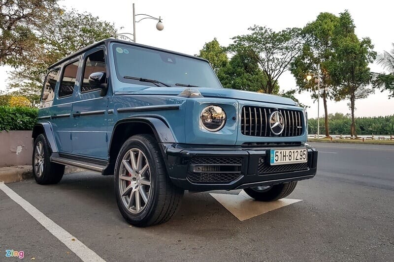 Mercedes-AMG G63 màu độc China Blue của Cường Đô-la ra biển trắng, xuống phố