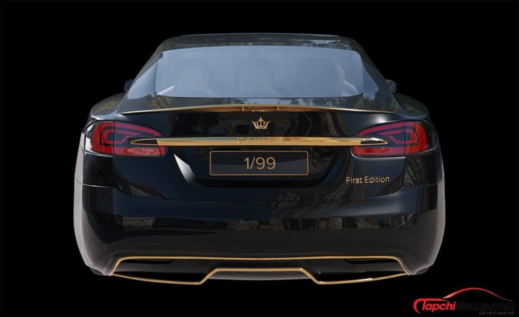 Can canh chiec Tesla Model S dat gia nhat the gioi duoc ma vang 24K 6