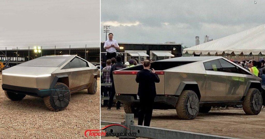 Elon Musk lái bán tải điện Cybertruck đến nhà máy Tesla ở Texas