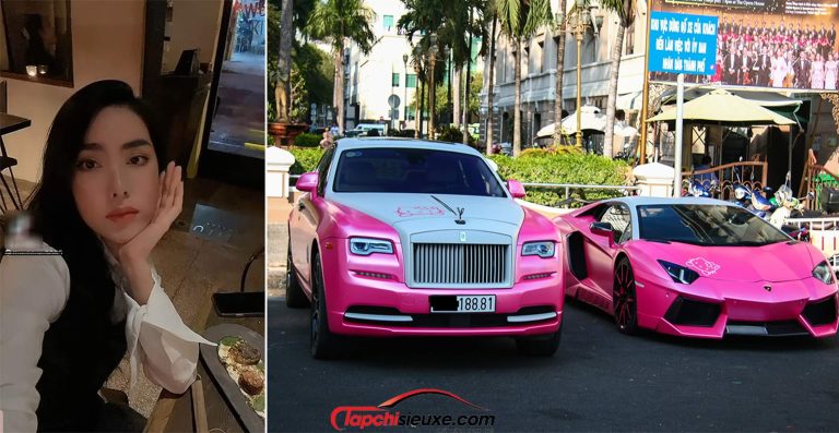 Nhan sắc cực phẩm ít người biết của nữ chủ nhân sở hữu Lamborghini, Rolls- Royce màu hồng