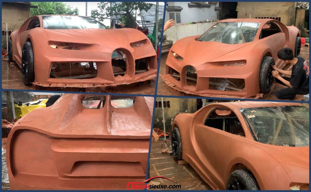 Nhóm bạn trẻ Quảng Ninh chế tạo Bugatti Chiron Made in Việt Nam gây sốt cộng đồng mạng