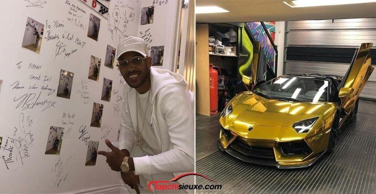 Aubameyang chán phong cách Dubai, thuê người bóc lớp mạ vàng trên Lamborghini Aventador