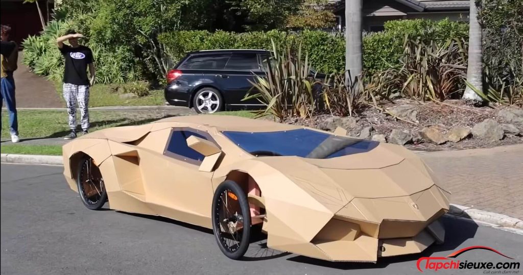 Lamborghini Làm hoàn toàn từ bìa carton có thể được bán với giá 230 triệu đồng