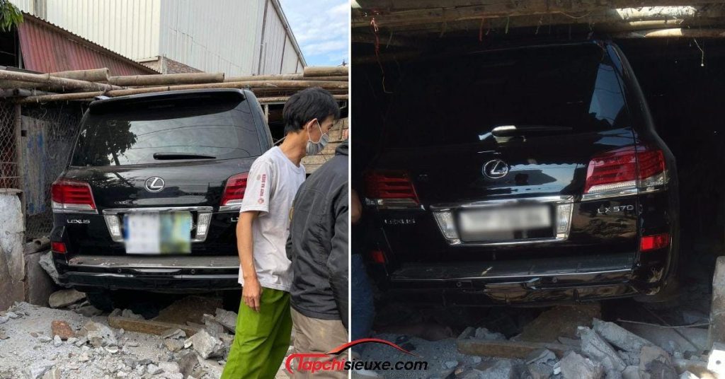 Video: 'Chuyên cơ mặt đất' Lexus LX 570 mất lái 'hạ cánh' vào hẳn chuồng lợn tại Hưng Yên