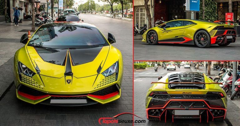 Bắt gặp Lamborghini Huracan độ STO của vợ chồng Đoàn Di Băng với màu sắc lạ lẫm