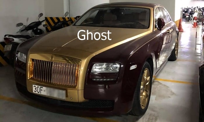 Rolls-Royce Ghost của ông Trịnh Văn Quyết có một số chi tiết được mạ vàng 24k