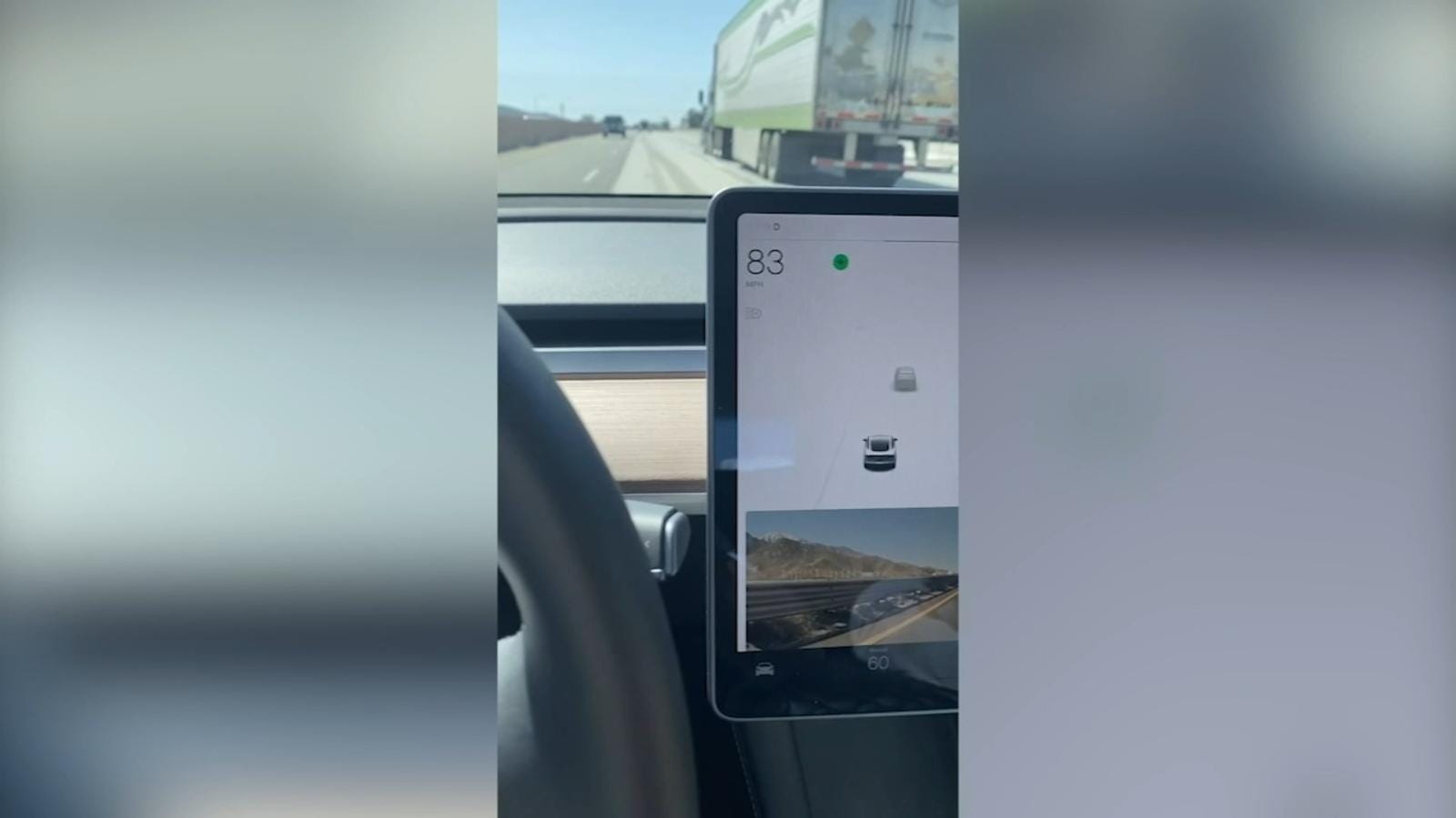 Irvine, California man says car computer on his new Tesla froze, causing  vehicle to be stuck at 83 mph on freeway - ABC7 New York