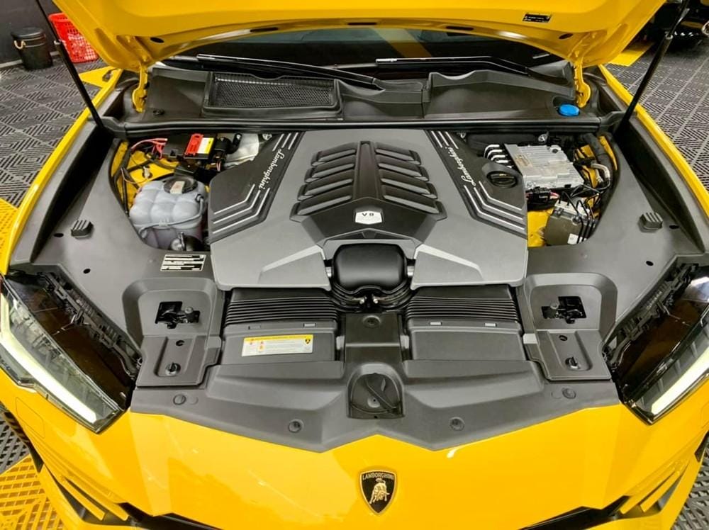 Khối động cơ V8, tăng áp kép, dung tích 4.0 lít trên xe Lamborghini Urus