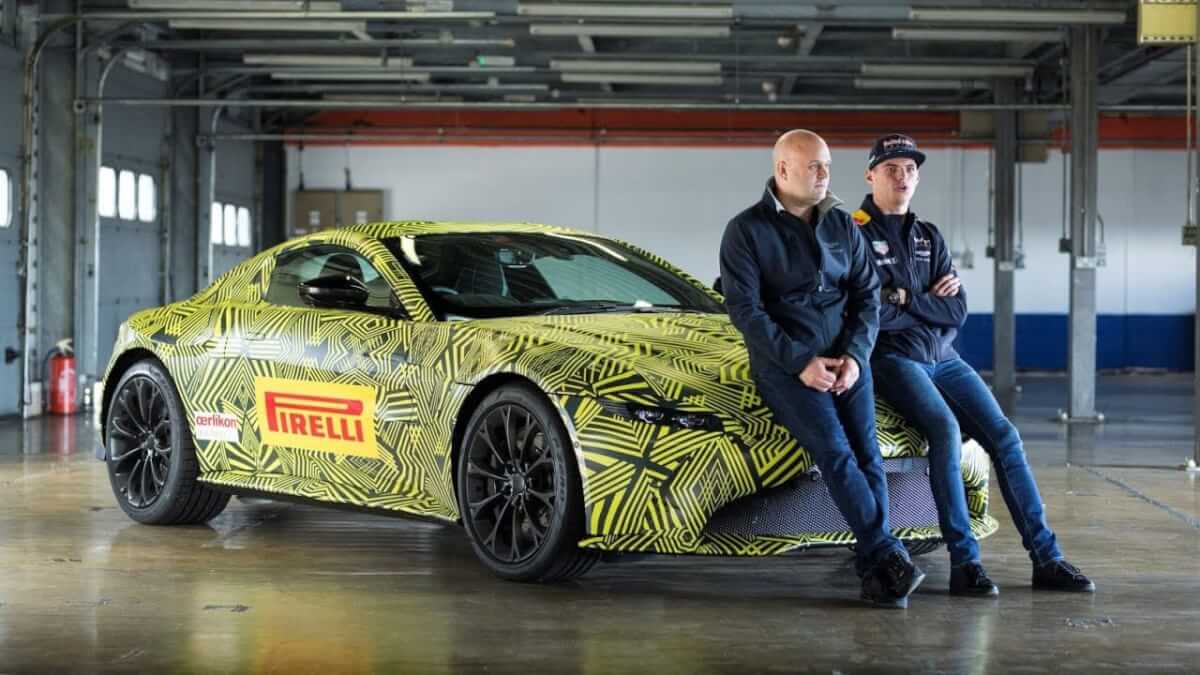 When Max Verstappen met #NewVantage | Aston Martin - YouTube