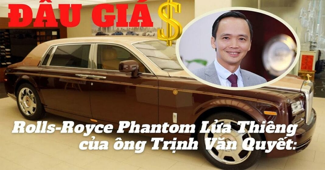 Rolls-Royce Phantom Lửa Thiêng của ông Trịnh Văn Quyết tiếp tục đấu giá thất bại dù đã giảm 5,3 tỷ