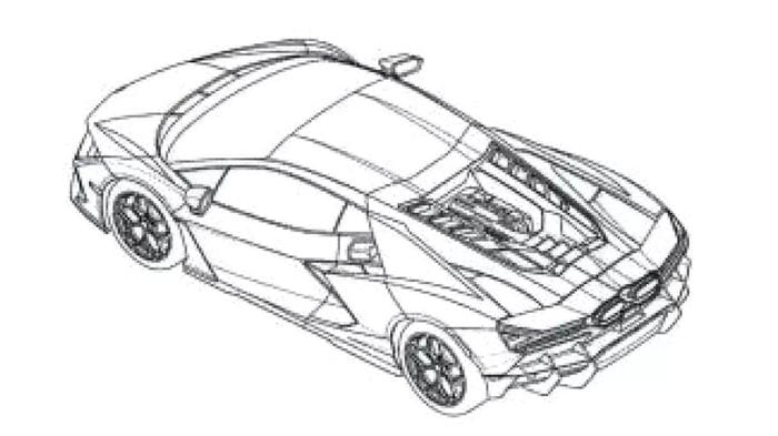  Trong phần mô tả, Automobili Lamborghini S.p.A. là tác giả của bản thiết kế này. Ngay sau đó, toàn bộ hình ảnh của mẫu xe này đã được xóa khỏi website của WIPO. 