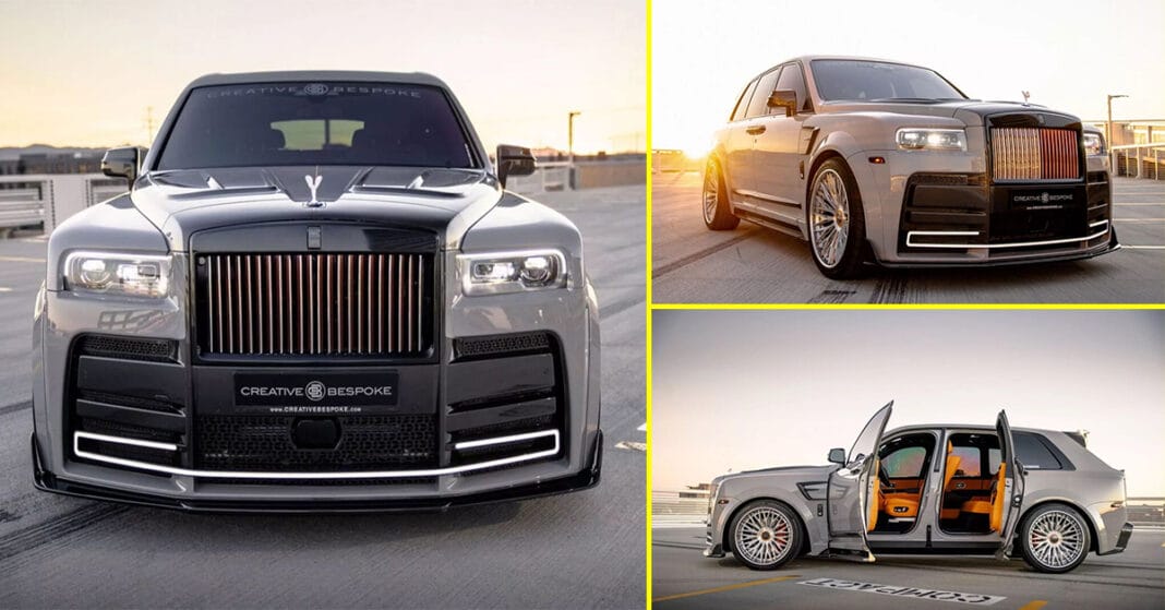 Cận cảnh SUV siêu sang Rolls-Royce Cullinan độ phong cách “Gangster”, gầm thấp như siêu xe