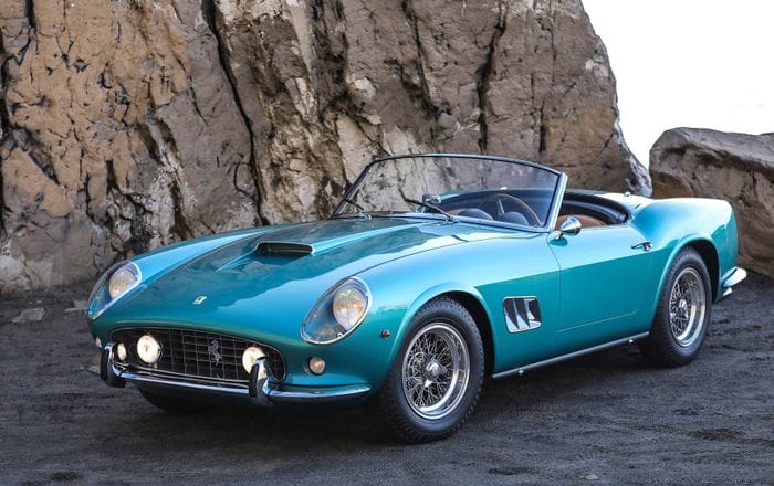  Sau khi được đấu giá thành công với số tiền hơn 18 triệu USD vào năm 2023, giá trị của chiếc Ferrari 250 GT SWB California Spider này đã tăng hơn 1.000 lần kể từ năm 1972. 