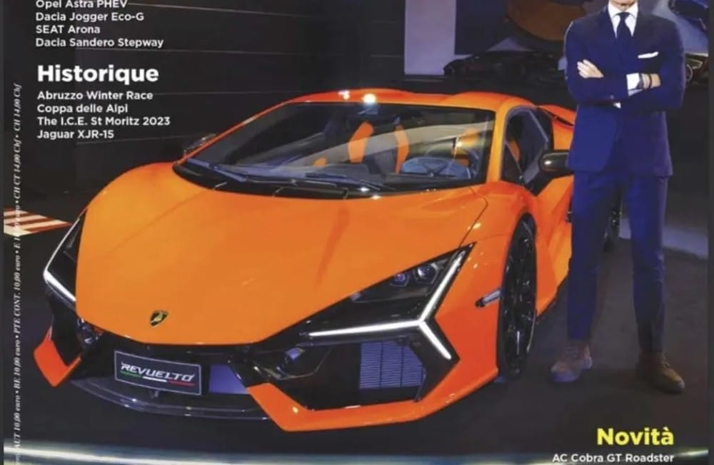 Cận cảnh đầu xe của Lamborghini Revuelto