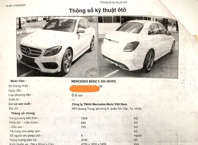 Xe Mercedes nguyên bản bị trượt đăng kiểm vì mặt ca-lăng khác ảnh công bố - 3