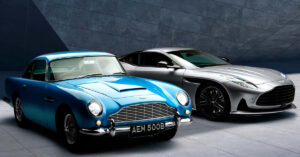 Ngắm vẻ đẹp hoài cổ của Aston Martin DB5 đã bước sang tuổi 60, sánh vai cùng “đàn em” DB12 mới: Sự kết hợp hoàn hảo