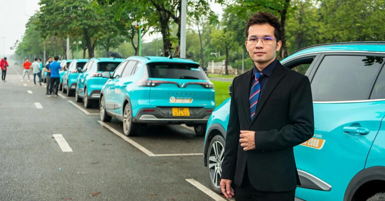 CEO Nguyễn Văn Thanh: Tại các khu vực có taxi hợp tác cùng GSM, giữa xe xăng và xe điện, khách hàng đa phần chọn xe điện VinFast