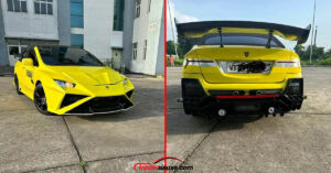Dân chơi hô biến "xe đua đường phố" Honda Civic trở thành siêu xe Lamborghini Huracan không hề "giả trân"