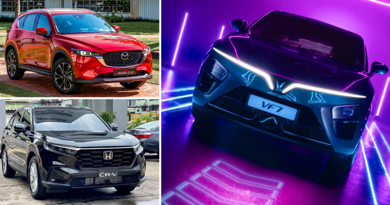 VinFast VF 7 vừa ra mắt vượt trội Mazda CX-5, Honda CR-V: Sức mạnh động cơ, trang bị, hậu mãi, gi á lăn bánh và chi ph í tiêu hao năng lượng/km cũng áp đảo