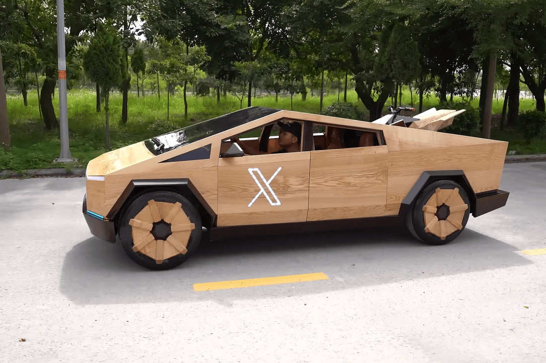 Thợ mộc 9x Việt Nam làm chiếc Tesla Cybertruck gỗ khiến Elon Musk cũng chú ý - Ảnh 7.