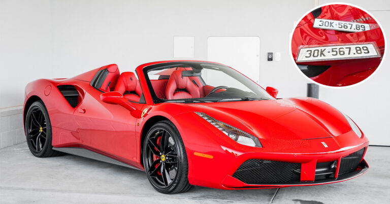 "Siêu biển sảnh rồng" 30K-567.89 trúng đấu giá 12,57 tỷ sẽ được chủ nhân gắn trên siêu xe Ferrari 488 Spider?