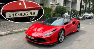 "Tình cũ" Ferrari F8 Tributo của đại gia Cường Đô la và Minh Nhựa đã có chủ nhân mới lập tức đeo biển 51K-836.99 trúng đấu giá 55 triệu