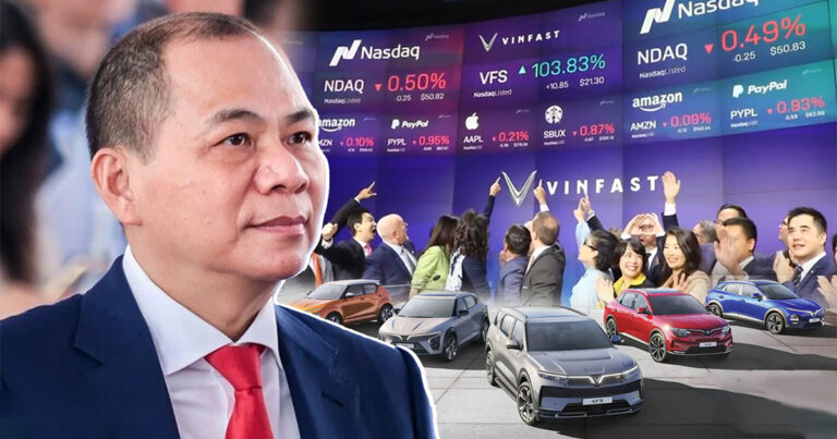Nhờ VinFast, tổng tài sản của tỷ phú Phạm Nhật Vượng tăng hơn 9 tỷ USD trên bảng xếp hạng của Bloomberg, đứng thứ 257 thế giới