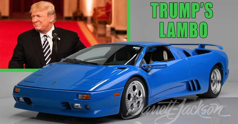Siêu bò hàng hiếm Lamborghini Diablo VT Roadster từng của cựu Tổng thống Donald Trump trúng đấu giá lên tới hơn 25 tỷ