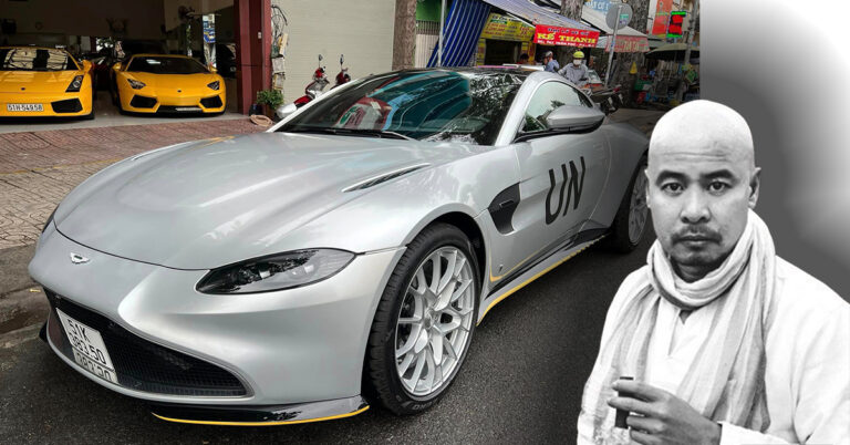 Bắt gặp Aston Martin Vantage 007 Edition độc nhất Việt Nam với logo quen thuộc của đại gia sở hữu nhiều siêu xe nhất Việt Nam