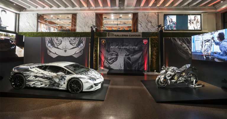 Ngắm cặp đôi Lamborghini Huracan EVO và Ducati với ngoại thất đặc biệt lấy cảm hứng từ thần thoại Hy Lạp