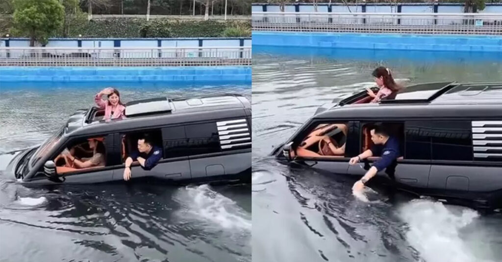 Người dùng thử tính năng "bơi lội" dưới nước của SUV điện YangWang U8, CĐM: Như tàu ngầm, thật sự đáng nể với công nghệ của "anh hàng xóm khó tính"