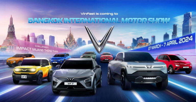 VinFast tham dự Triển lãm Ô tô Quốc tế Bangkok 2024, chính thức ra mắt thị trường Thái Lan với phiên bản tay lái nghịch