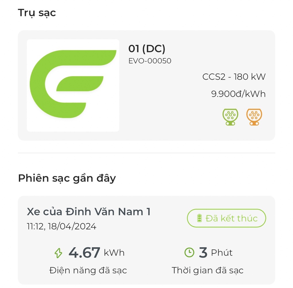 Gần 10.000 đồng/kWh khi sạc nhanh cho ô tô điện bằng trụ công cộng - 3