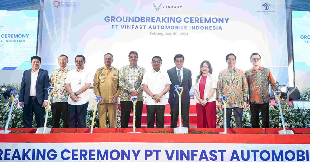 VinFast chính thức động thổ nhà máy lắp ráp xe điện tại Indonesia: Những cánh chim chữ V lại tỏa sáng khắp thế giới!